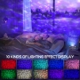 LED night light, starry sky projector with Bluetooth speaker, remote control and timer