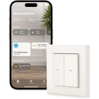 Eve Shutter Switch - Smart roller shutter control with integrated schedules, adaptive shading, Siri voice control, timer, remote access, no bridge required, Bluetooth/Thread, Apple HomeKit