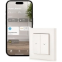 Eve Shutter Switch: control inteligente de persianas enrollables con horarios integrados, sombreado adaptable, control por voz Siri, temporizador, acceso remoto, no requiere puente, Bluetooth/Thread, Apple HomeKit