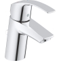 GROHE Eurosmart | Badarmatur - Waschtischarmatur | mit Zugstange, S-Size | 32926002, Silber, Chrom