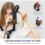 janelove curling iron for short hair - size adjustable tourmaline ceramic curling iron for 22/25/28/32mm beach waves, mermaid waves hair curler waver for volume thin hair - (140°C - 230°C)