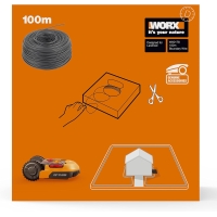 Boundary cable WORX WA0178 for Landroid robotic lawnmowers 100 meters long
