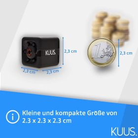 Міні камера спостереження KUUS. C1 2,3 см з нічним баченням і детектором руху