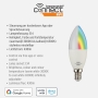 Brennenstuhl Connect WLAN LED light bulb SB 400 E14 (compatible with Alexa and Google Assistant, no hub required, smart light bulb 2.4 GHz with free app, 430lm, 5.5W) [energy class G]