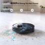 Lubluelu robot vacuum cleaner, 4000 Pa power and laser navigation