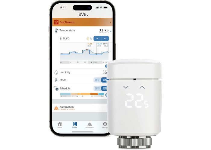 Eve Thermo - Smart Radiator Thermostat, LED Display Eve Thermo - Smart Radiator Thermostat, LED Display