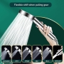 Diyxisk Hand Shower Set with 5 Modes, Water Saving Shower Head with Stop Button, Multiple High Pressure Jets