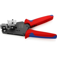 Knipex precision wire stripper with burnished shaped blades, with multi-component sleeves 195 mm 12 12 10