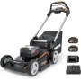 Cortacésped nitro Worx 40 V (2 x 20 V) PowerShare WG749E - 46 cm, mulching, 2 baterías 4 Ah y cargador