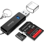 Lector de Tarjetas USB 3.0, Lector de Tarjetas de Alta Velocidad Beikell - Compatible con SD/Micro SD/TF/SDHC/SDXC/MMC - Compatible con Windows/Mac/OS