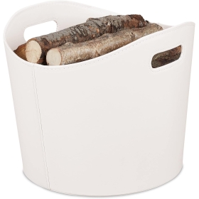 Relaxdays firewood basket with handles