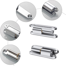 4 renovation hinges for interior doors made of galvanized steel