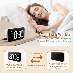 DOOMAY Temporizador digital de cocina - Reloj despertador de cocina magnético recargable, brillo y volumen ajustables, ideal para cocinar, el aula, la oficina y para que lo usen niños, profesores y personas mayores