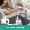 Grifo de cocina Hansgrohe Zesis M33, regulable en altura, cromado