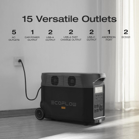 EF ECOFLOW DELTA Pro – 3600Wh Power Station, 5 AC Outlets