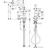 Hansgrohe Talis M54 kitchen mixer with pull-out shower - 270 mm