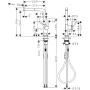 Mezclador de cocina Hansgrohe Talis M54 con ducha extraíble - 270 mm