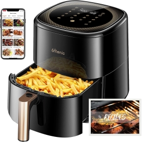 Fritteuse Ultenic ‎K10: 5 l, 11 Programme, 1500 W, max. 205℃, ideal für 4-6 Portionen