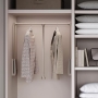 Emuca folding wardrobe rail