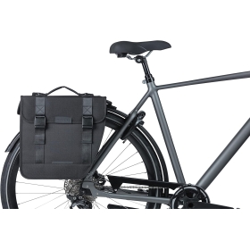 Double bicycle bag Basil 18192 Tour MIK black - 28 liters