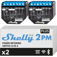Shelly Plus 2 PM 2er Pack / Wlan 2 Kanäle Smart Relais Schalter