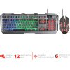 Trust Gaming GXT 845 Tural QWERTZ gaming keyboard with mouse set, LED backlight