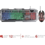 Trust Gaming GXT 845 Tural QWERTZ gaming keyboard with mouse set, LED backlight