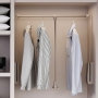 Emuca folding wardrobe rail