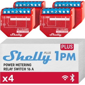 Shelly Plus 1PM: Conmutador de relé con WiFi y Bluetooth y medición de corriente