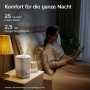 LEVOIT 2,5L Mini Luftbefeuchter bis 25H für Schlafzimmer Kinderzimmer, 26dB leise Top-Fill Humidifier für Baby Pflanzen, Raumbefeuchter mit 360° drehbarer Düse, automatische Abschaltung