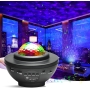 Luz nocturna LED, proyector de cielo estrellado con altavoz Bluetooth, mando a distancia y temporizador.