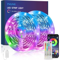 TVLIVE 10 m LED-Streifen, Bluetooth-RGB-LED-Streifen, App-Steuerung