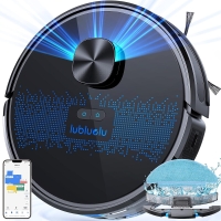 Lubluelu SL60D robot vacuum cleaner with 2-1 mopping function, 3000Pa robot vacuum cleaner with 5-card laser navigation