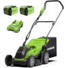Аккумуляторная газонокосилка Greenworks 40 В для газонов площадью до 400 м², ширина стрижки 35 см