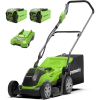 Greenworks 40V cordless lawn mower for lawns up to 400 m², cutting width 35 cm