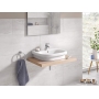 GROHE Eurosmart | Badarmatur - Waschtischarmatur | mit Zugstange, S-Size | 32926002, Silber, Chrom