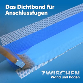 Bauhandel24 - Dichtband D11 10m, Dichtungsband Sanitär, Abdichtband Fliesen, Abdichtung Dusche Bad 