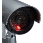 Battery-operated dummy camera with LED lighting