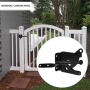 Stainless steel garden gate lock with 6 screws