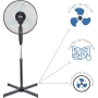 Ardes AR5AM40P: Pedestal fan with remote control and timer