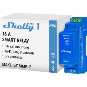 Shelly Pro 1 – Dry Contact Smart Relay for DIN Rail