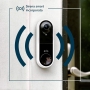Arlo Outdoor Wired Video Doorbell, HD 1080p, 180° Color Night Vision, Motion Detection, Two-Way Audio