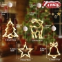 Christmas garlands “Stars” with suction cup 40 LEDs