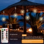 2 Stück Feuerwerkslichter: Jsdoin 200 Starburst LED-Licht-Weihnachtsfeuerwerk mit wasserdichter 8-Modus-Steuerung (Fernbedienung nicht im Lieferumfang enthalten)