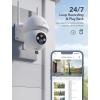 GNCC 2K Wi-Fi Outdoor Indoor Security Camera IP66 360° PTZ Camera with Colorful Night Vision, Motion Detection and Alarm Sound, Two-Way Audio