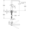 Grohe Essence New – Mezclador monomando de fregadero con caño alto