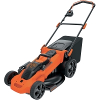 BLACK+DECKER cordless lawn mower, 36 V with 2 batteries 36 V 2 Ah, 7 height adjustable from 38 to 100 mm