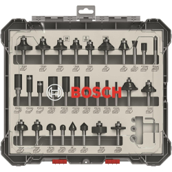 Набор смешанных фрез Bosch Professional (для дерева, фрезерные принадлежности с хвостовиком 8 мм)