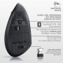 CSL - Optical Wireless Mouse - Bluetooth + 2.4GHz Radio - Vertical Design