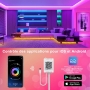 Mexllex 10 m LED-Streifen (1 Rolle), Bluetooth-RGB-LED-Streifen mit App-Steuerung